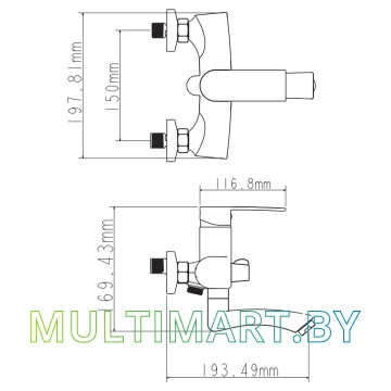 Смеситель Econoce EC0271WT картинка 2